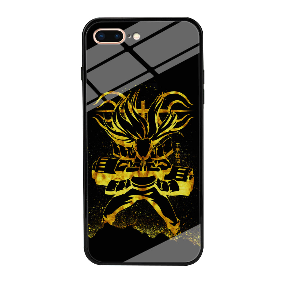Hashirama Senju Gold iPhone 8 Plus Case-Phone Case-Tempered Glass Case-Altracase
