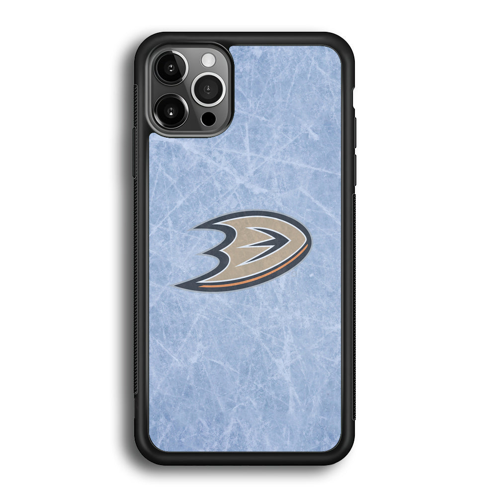 Hockey Anaheim Ducks NHL 001 iPhone 12 Pro Max Case-Phone Case-Rubber Black (2D Case)-Altracase