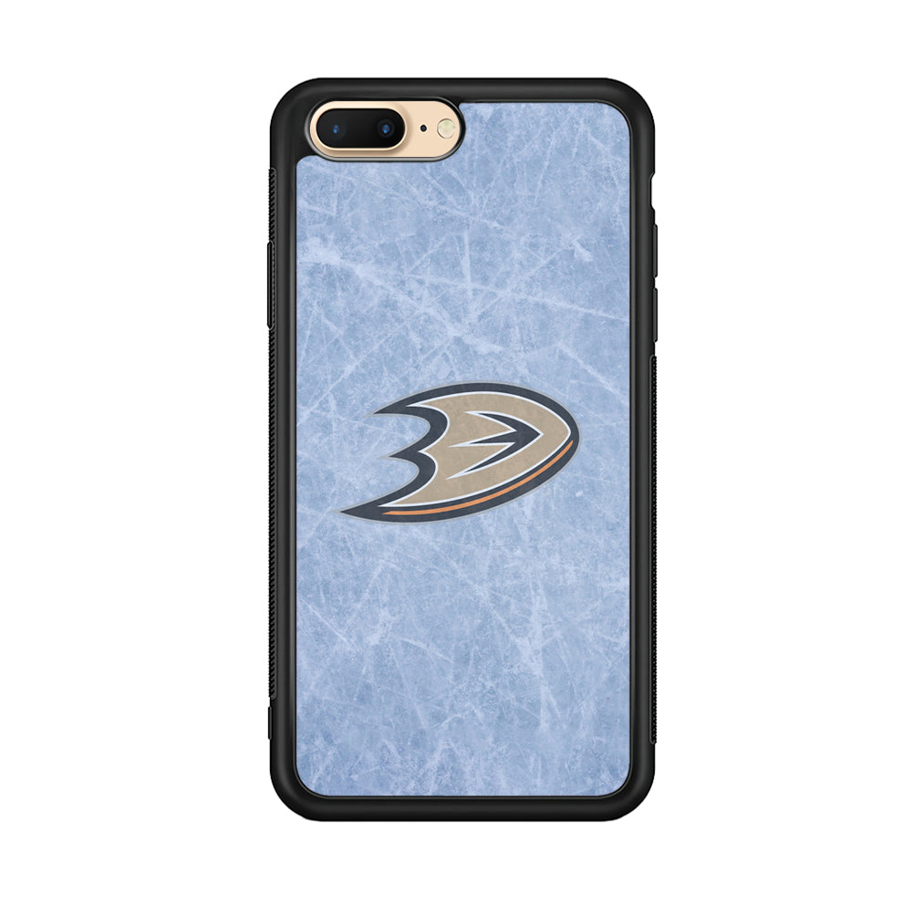 Hockey Anaheim Ducks NHL 001 iPhone 7 Plus Case-Phone Case-Rubber Black (2D Case)-Altracase