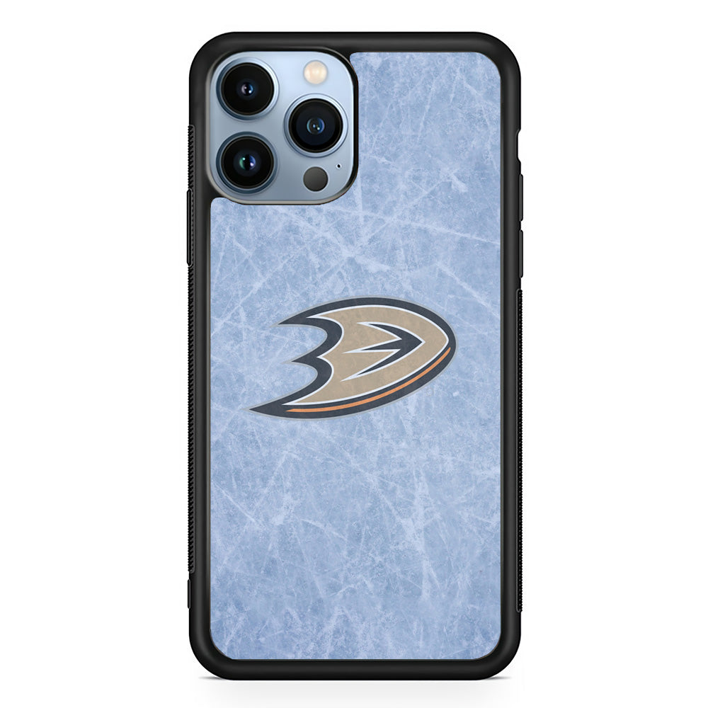 Hockey Anaheim Ducks NHL 001 iPhone 15 Pro Max Case-Phone Case-Rubber Black (2D Case)-Altracase