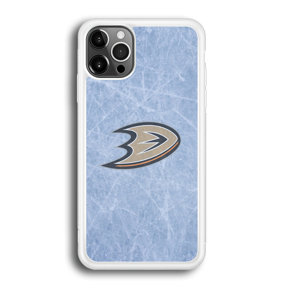 Hockey Anaheim Ducks NHL 001 iPhone 12 Pro Max Case-Phone Case-Rubber White (2D Case)-Altracase