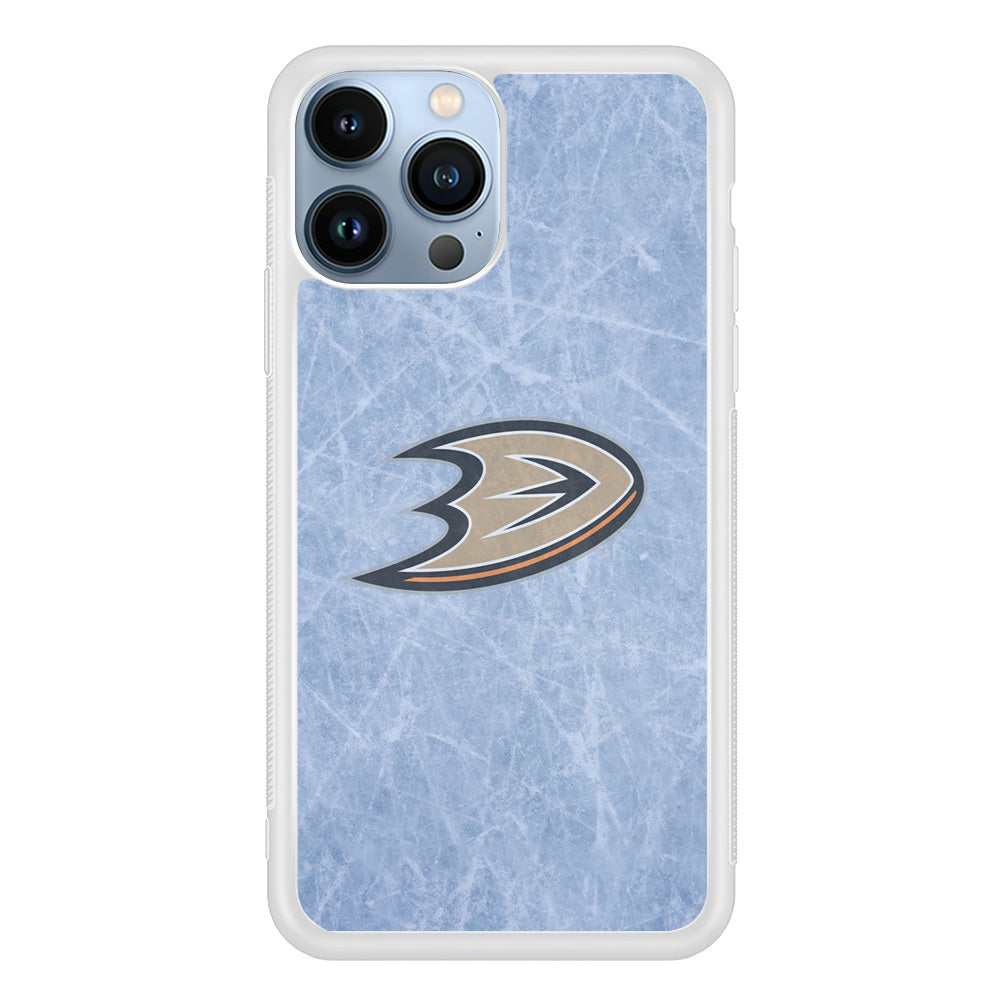 Hockey Anaheim Ducks NHL 001 iPhone 15 Pro Max Case-Phone Case-Rubber White (2D Case)-Altracase