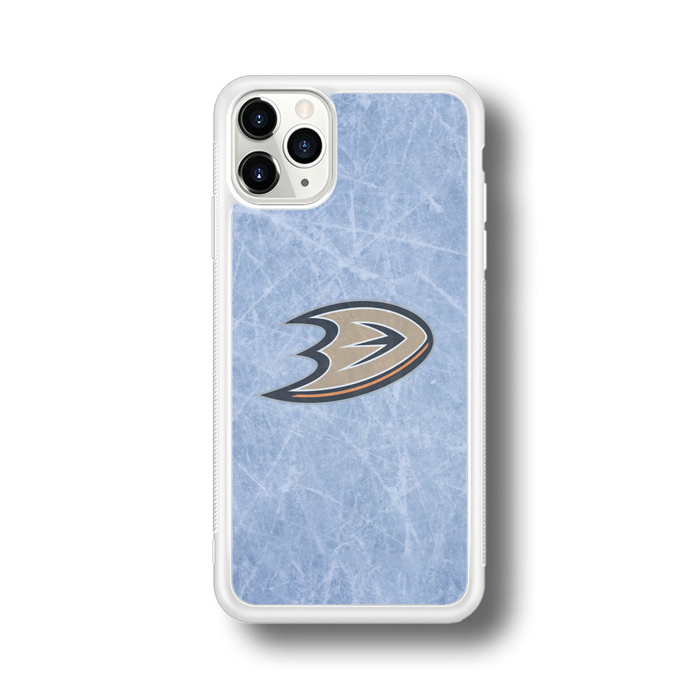 Hockey Anaheim Ducks NHL 001 iPhone 11 Pro Max Case-Phone Case-Rubber White (2D Case)-Altracase