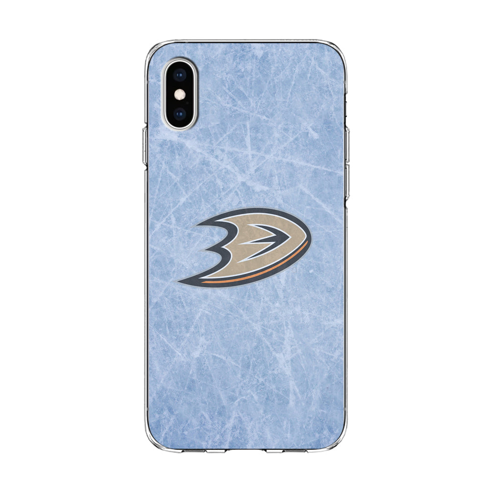 Hockey Anaheim Ducks NHL 001 iPhone Xs Case-Phone Case-Clear Soft Case-Altracase