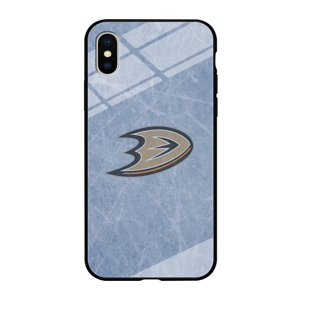 Hockey Anaheim Ducks NHL 001 iPhone Xs Case-Phone Case-Tempered Glass Case-Altracase
