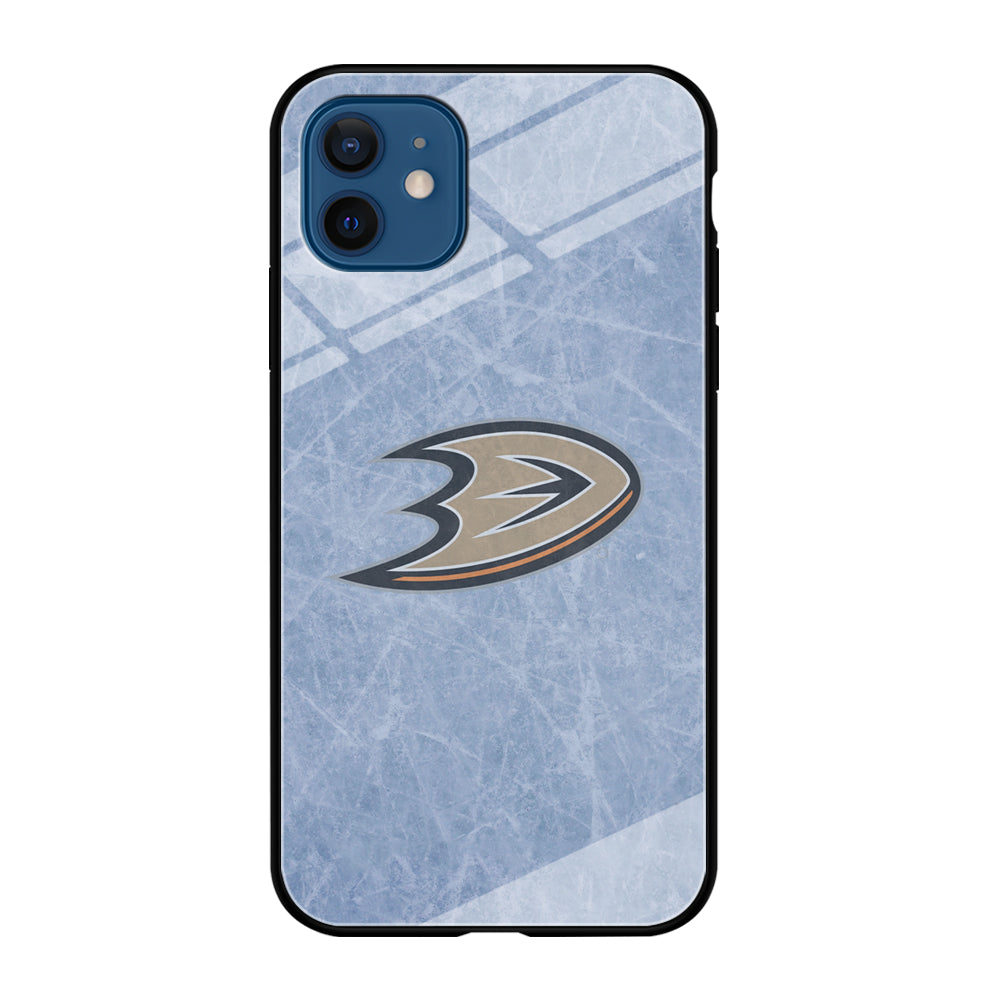 Hockey Anaheim Ducks NHL 001 iPhone 12 Case-Phone Case-Tempered Glass Case-Altracase