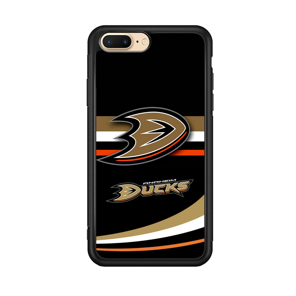 Hockey Anaheim Ducks NHL 002 iPhone 8 Plus Case-Phone Case-Rubber Black (2D Case)-Altracase