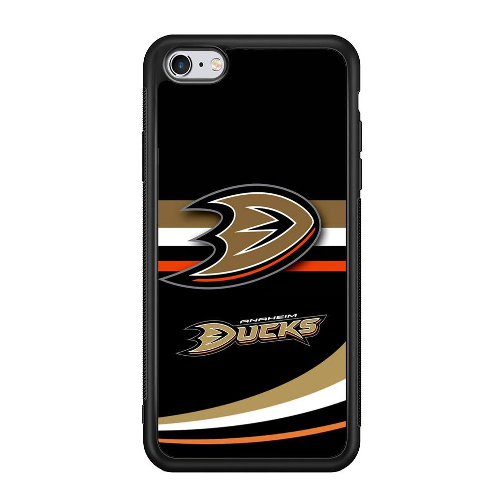 Hockey Anaheim Ducks NHL 002 iPhone 6 | 6s Case-Phone Case-Rubber Black (2D Case)-Altracase