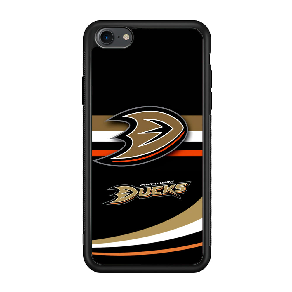Hockey Anaheim Ducks NHL 002 iPhone 7 Case-Phone Case-Rubber Black (2D Case)-Altracase