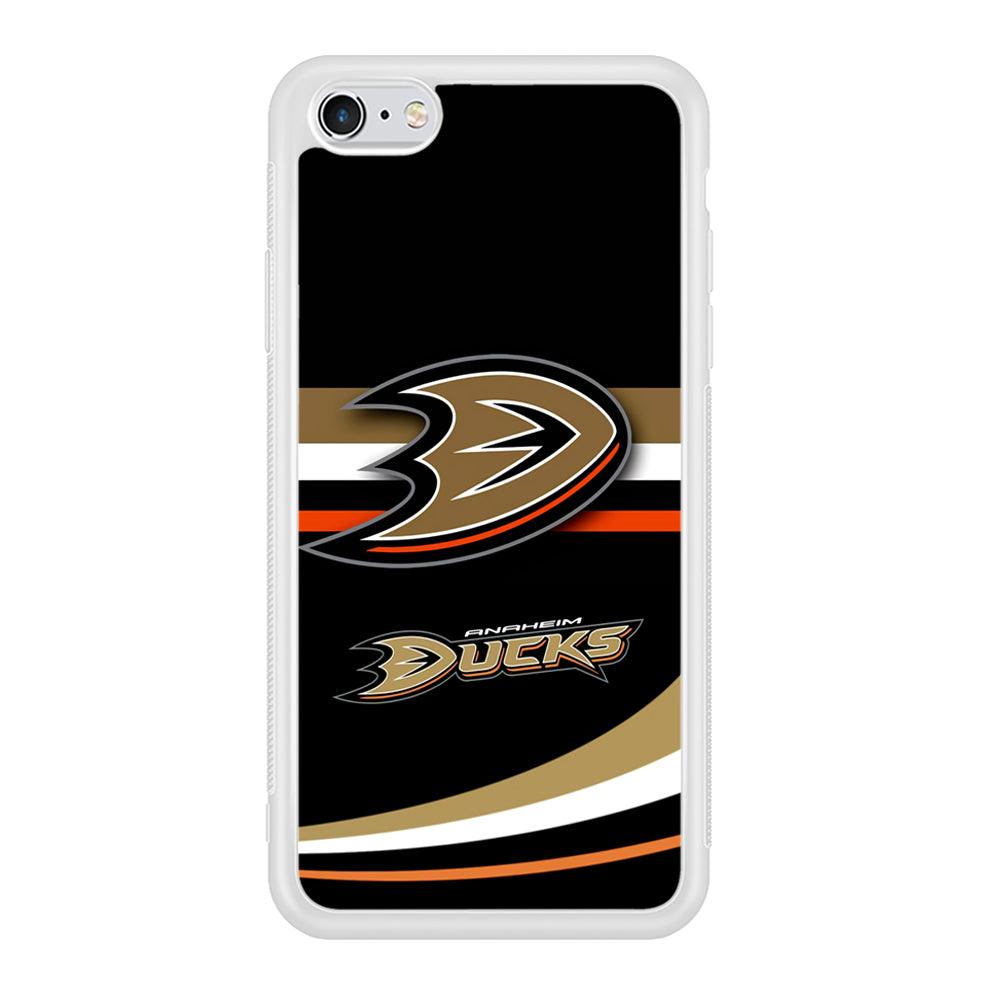 Hockey Anaheim Ducks NHL 002 iPhone 6 | 6s Case-Phone Case-Rubber White (2D Case)-Altracase