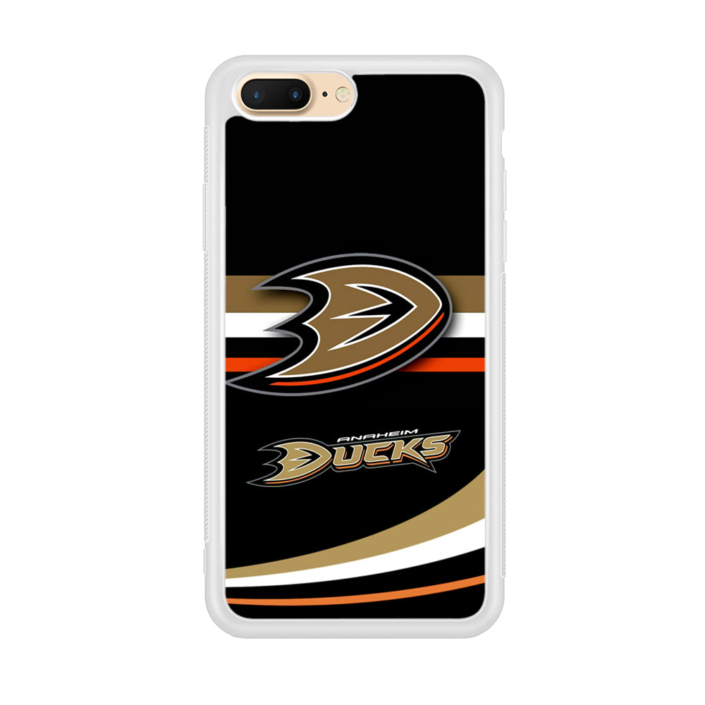 Hockey Anaheim Ducks NHL 002 iPhone 8 Plus Case-Phone Case-Rubber White (2D Case)-Altracase