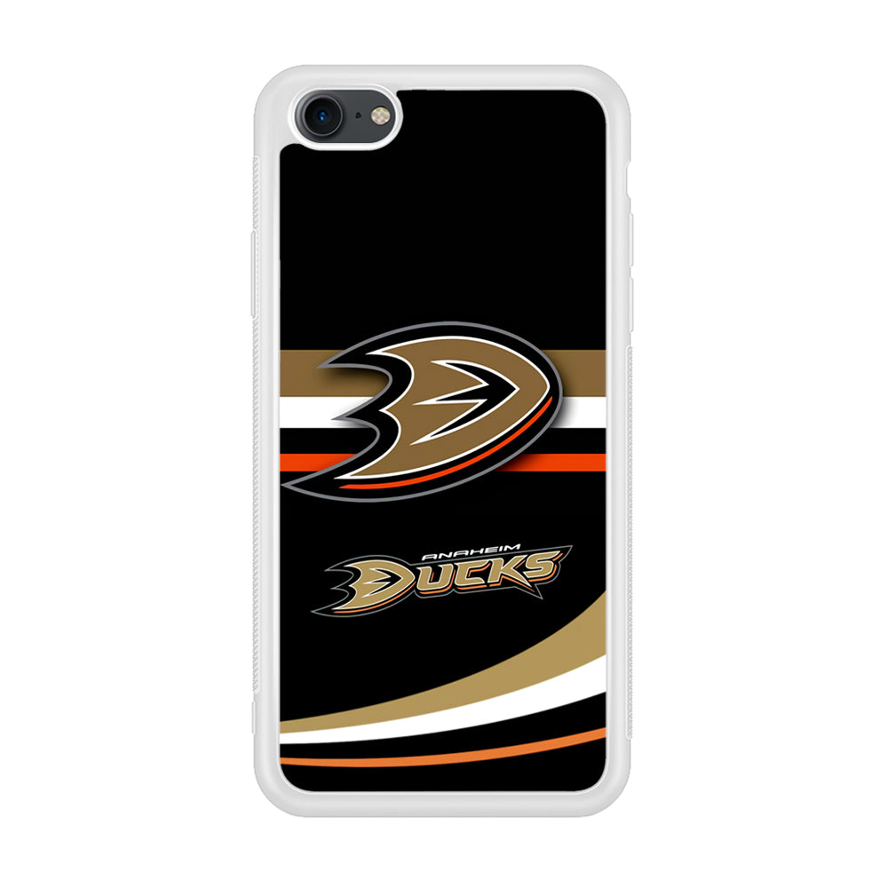 Hockey Anaheim Ducks NHL 002 iPhone 7 Case-Phone Case-Rubber White (2D Case)-Altracase