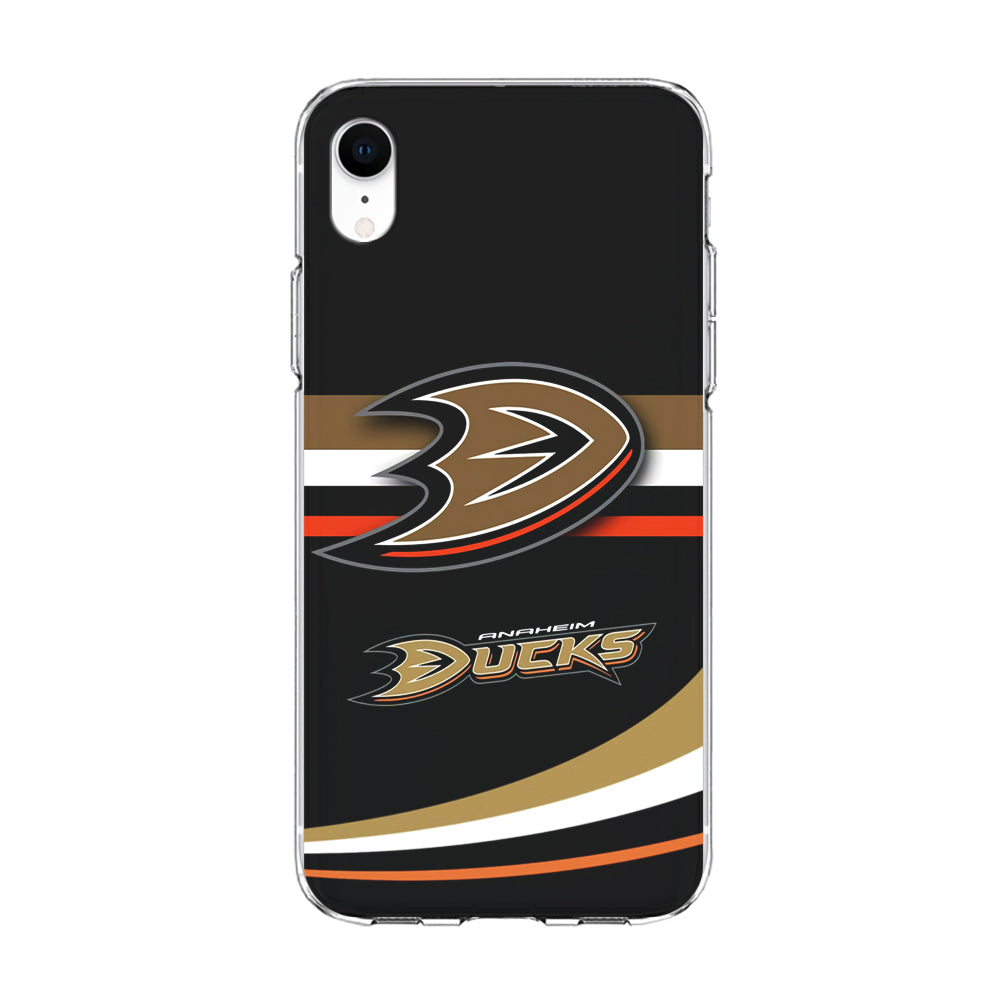 Hockey Anaheim Ducks NHL 002 iPhone XR Case-Phone Case-Clear Soft Case-Altracase