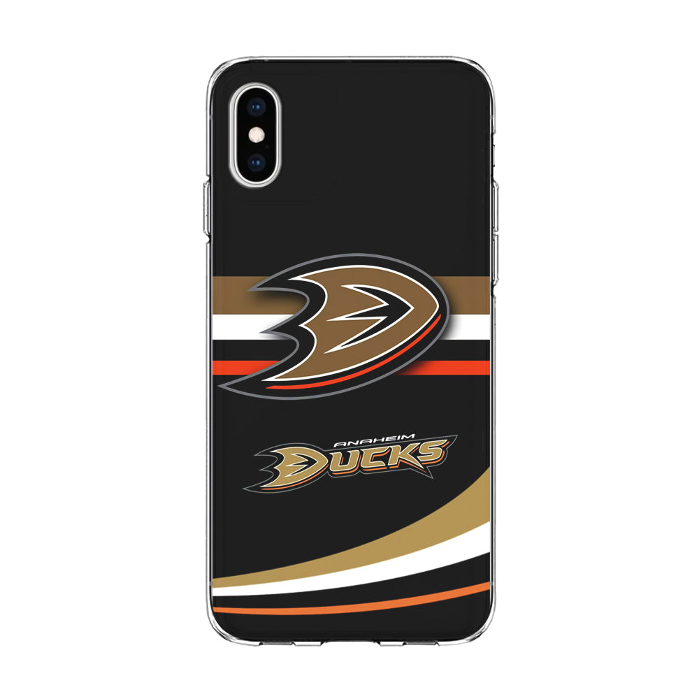 Hockey Anaheim Ducks NHL 002 iPhone Xs Case-Phone Case-Clear Soft Case-Altracase