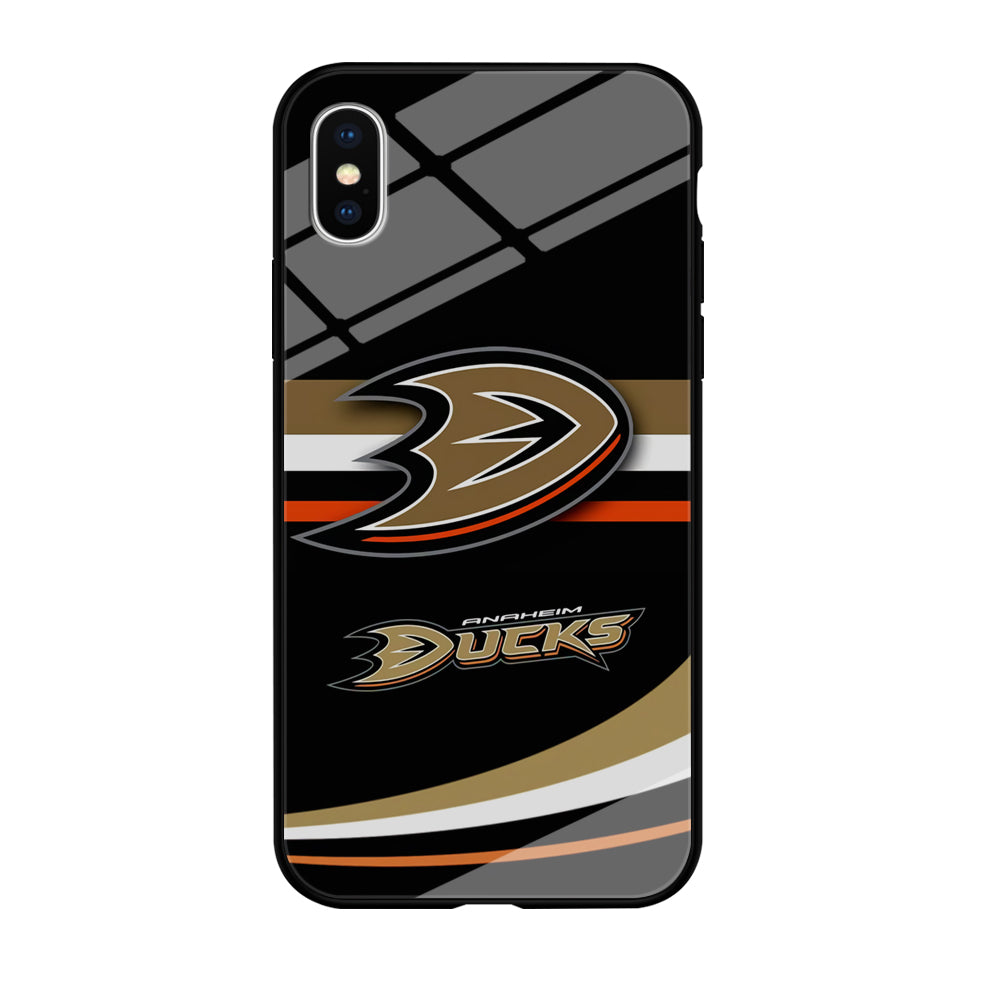 Hockey Anaheim Ducks NHL 002 iPhone Xs Case-Phone Case-Tempered Glass Case-Altracase