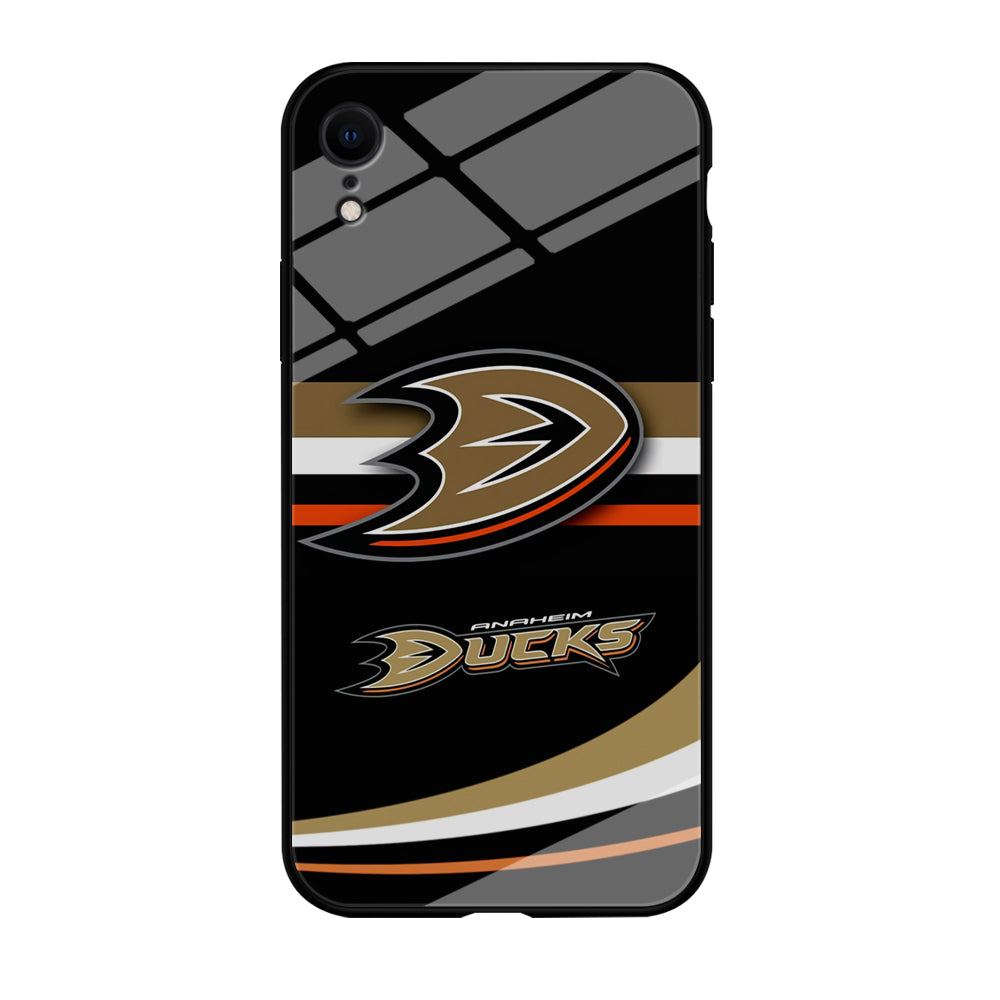 Hockey Anaheim Ducks NHL 002 iPhone XR Case-Phone Case-Tempered Glass Case-Altracase