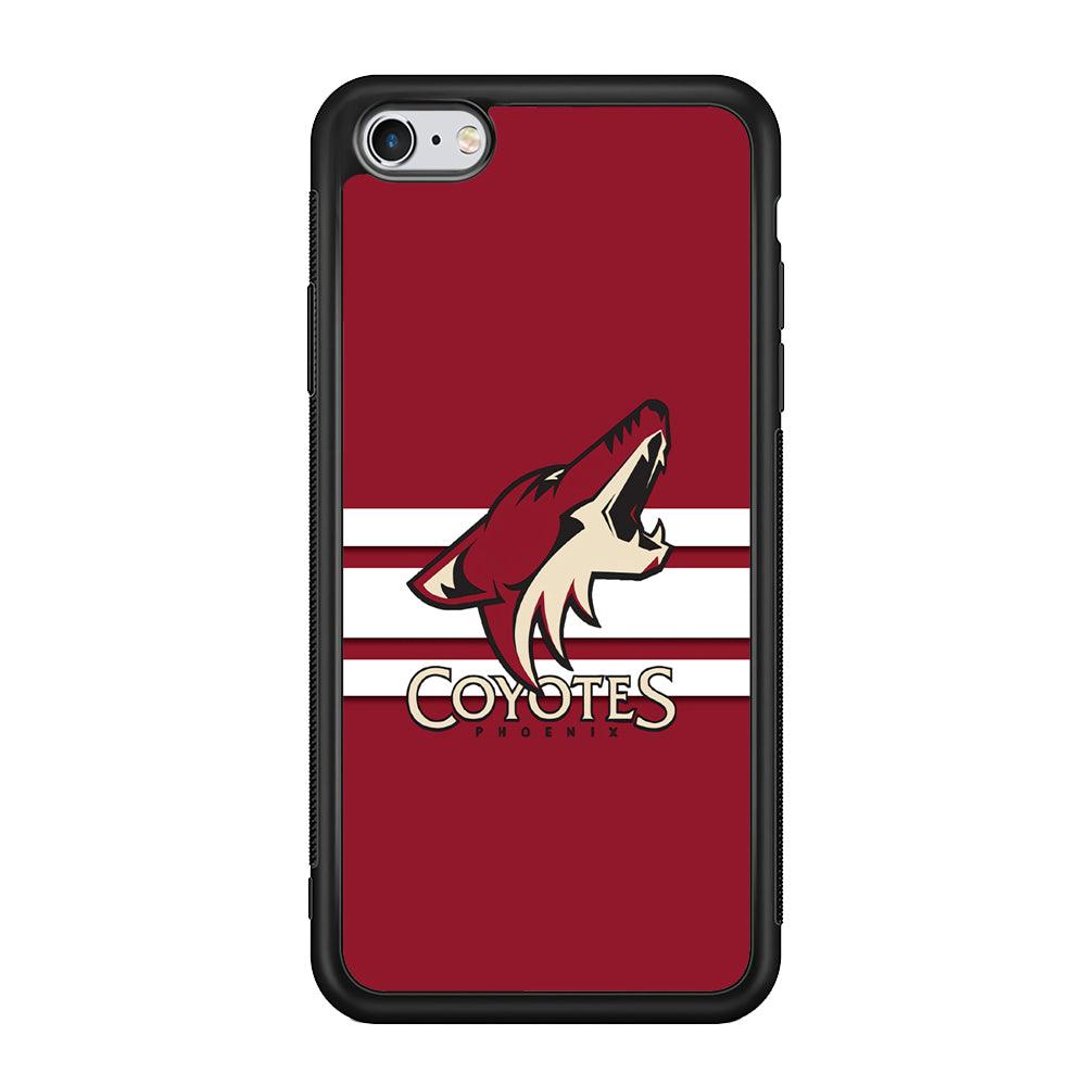 Hockey Arizona Coyotes NHL 001 iPhone 6 | 6s Case-Phone Case-Rubber Black (2D Case)-Altracase