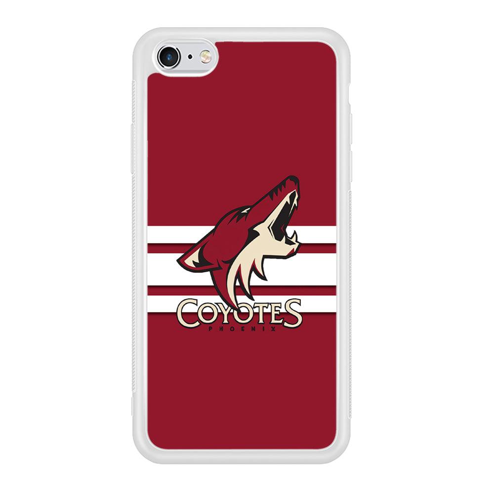 Hockey Arizona Coyotes NHL 001 iPhone 6 | 6s Case-Phone Case-Rubber White (2D Case)-Altracase