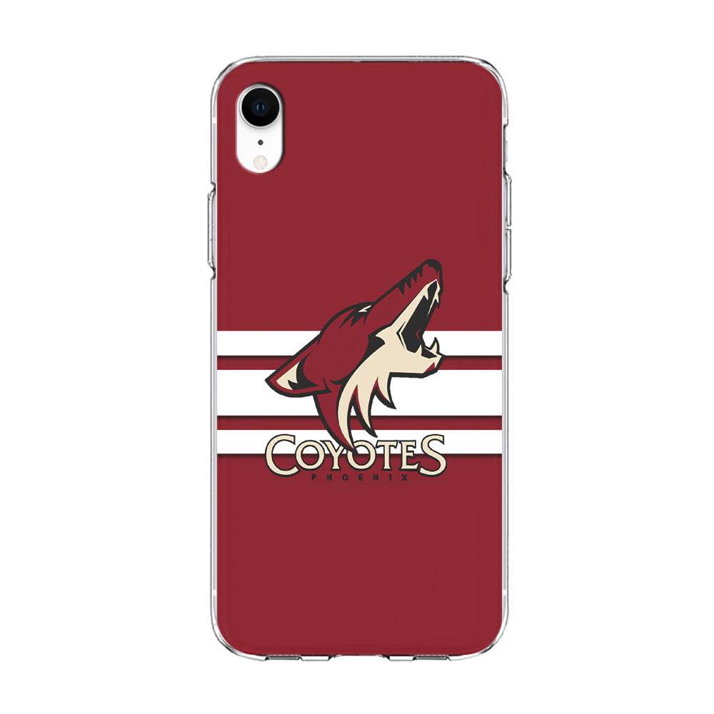 Hockey Arizona Coyotes NHL 001 iPhone XR Case-Phone Case-Clear Soft Case-Altracase