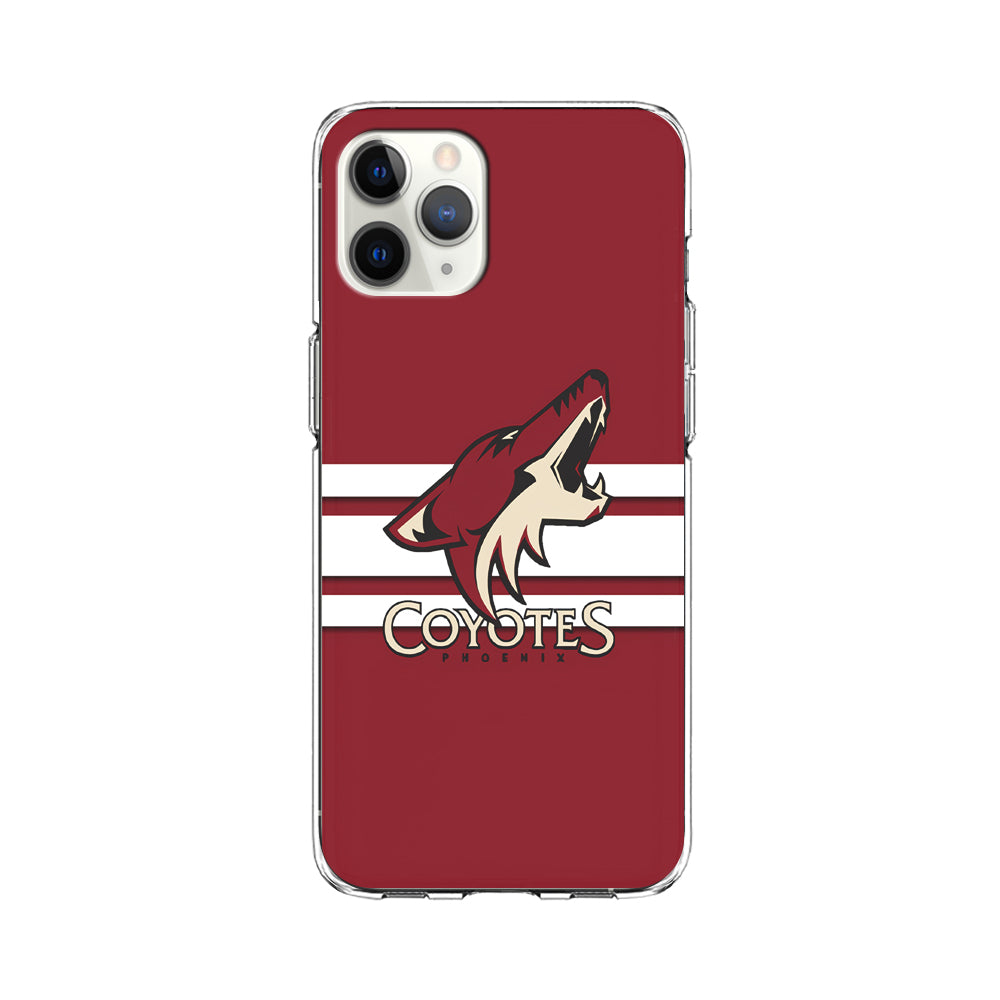Hockey Arizona Coyotes NHL 001 iPhone 11 Pro Max Case-Phone Case-Clear Soft Case-Altracase