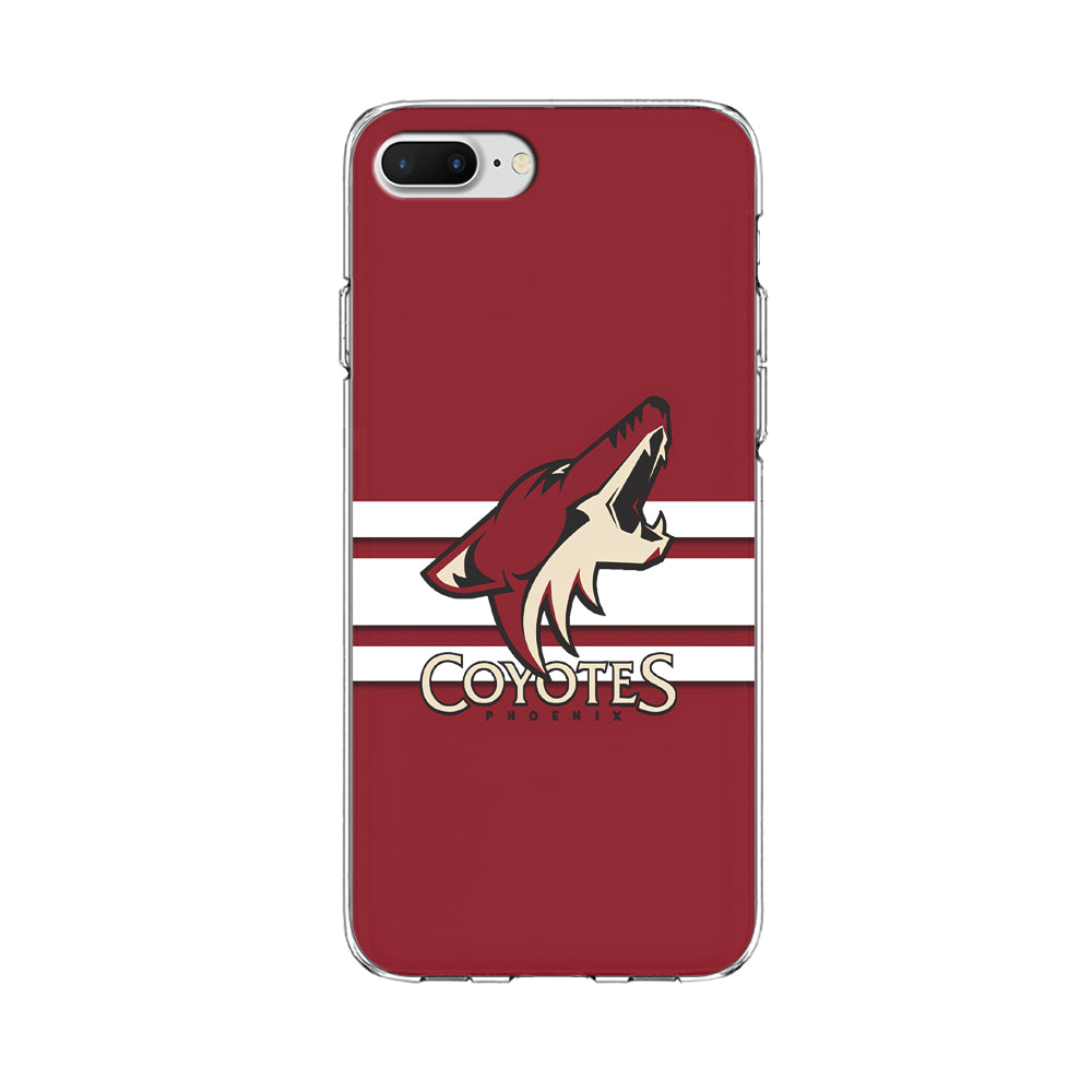 Hockey Arizona Coyotes NHL 001 iPhone 8 Plus Case-Phone Case-Clear Soft Case-Altracase