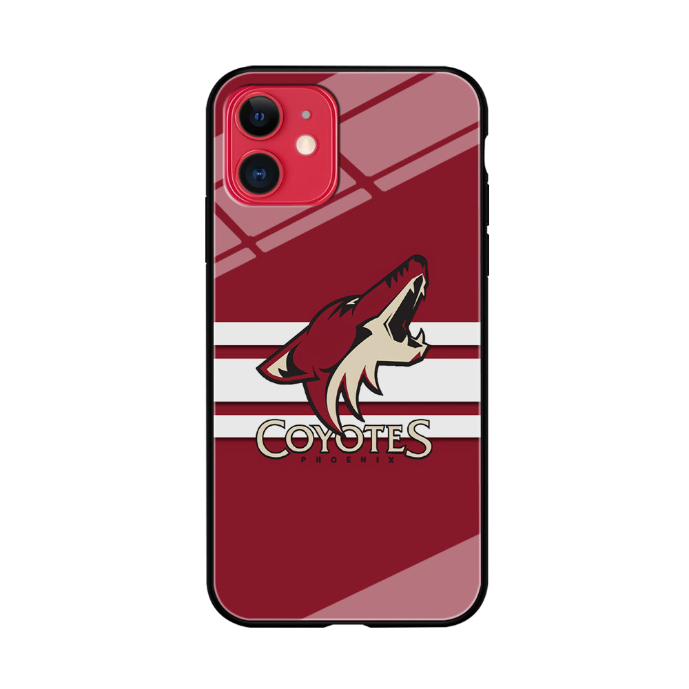 Hockey Arizona Coyotes NHL 001 iPhone 11 Case-Phone Case-Tempered Glass Case-Altracase