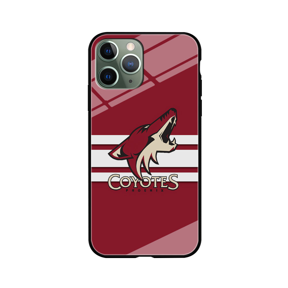Hockey Arizona Coyotes NHL 001 iPhone 11 Pro Max Case-Phone Case-Tempered Glass Case-Altracase