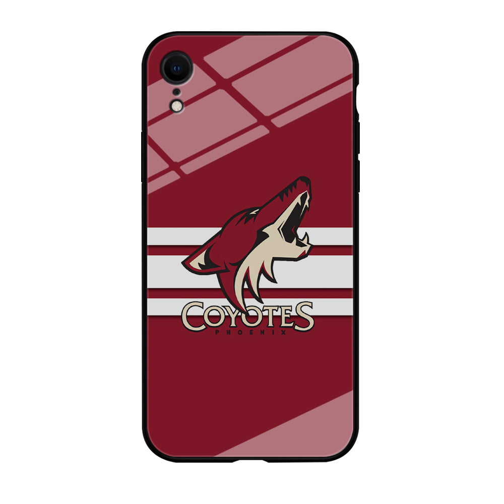 Hockey Arizona Coyotes NHL 001 iPhone XR Case-Phone Case-Tempered Glass Case-Altracase