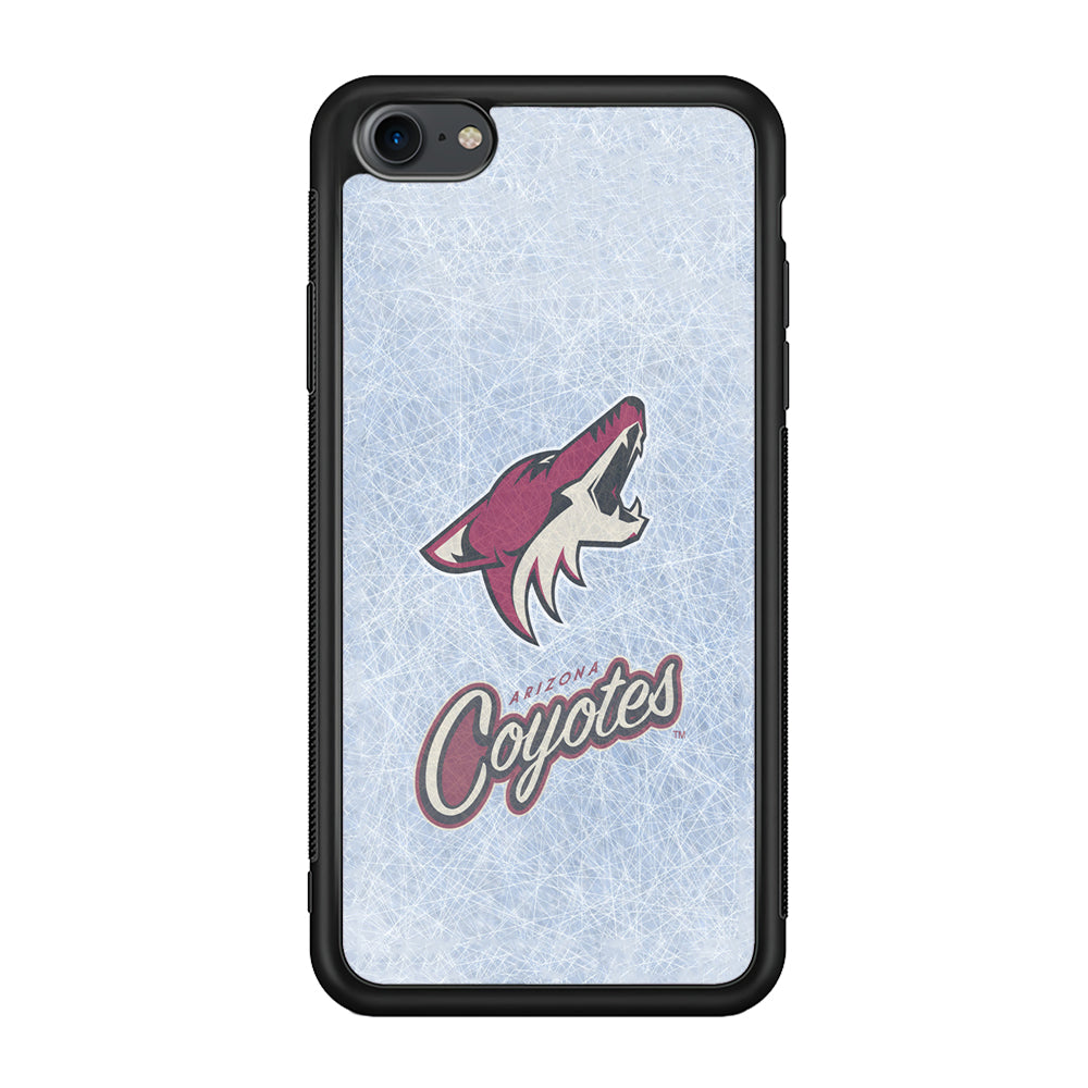 Hockey Arizona Coyotes NHL 002 iPhone 7 Case-Phone Case-Rubber Black (2D Case)-Altracase