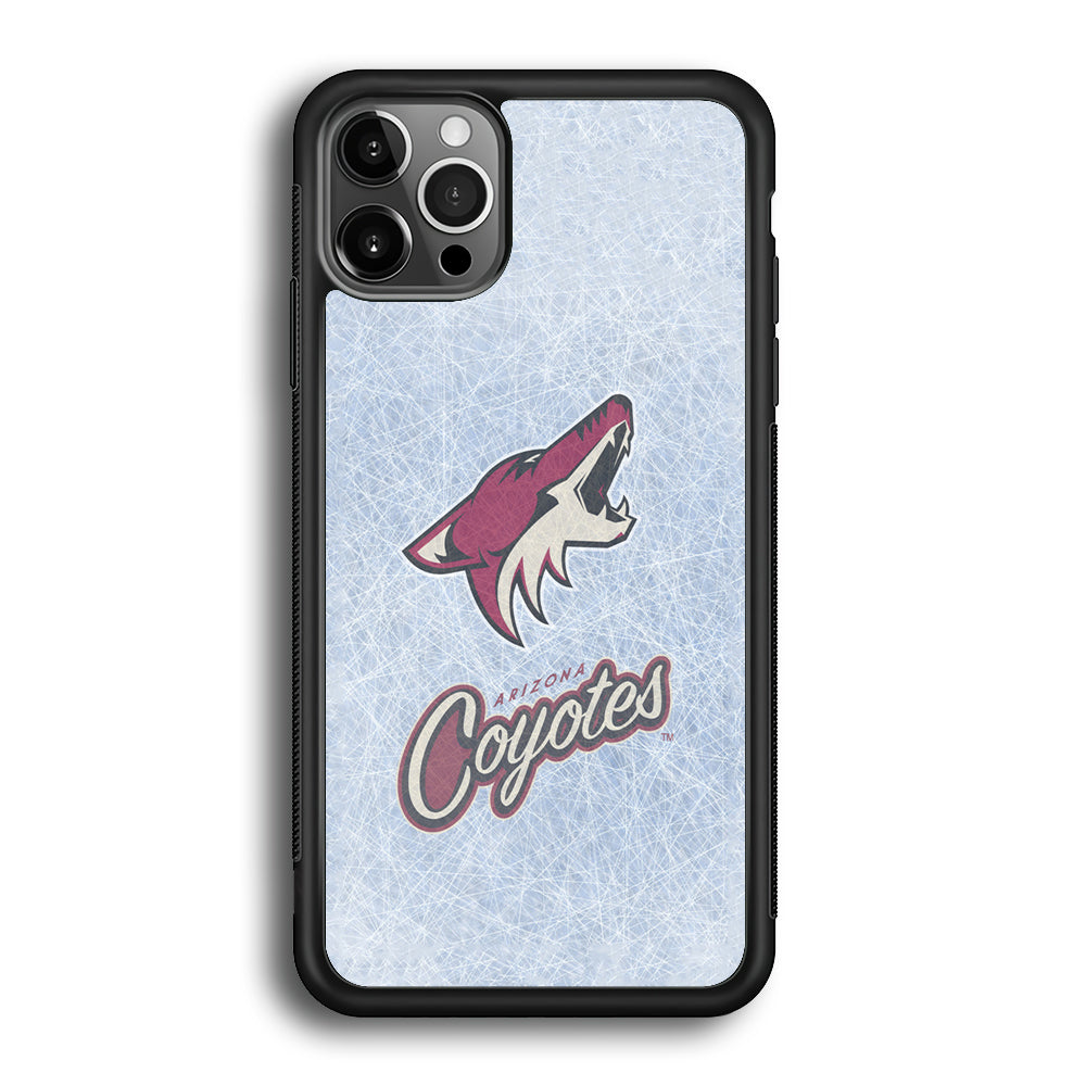 Hockey Arizona Coyotes NHL 002 iPhone 12 Pro Max Case-Phone Case-Rubber Black (2D Case)-Altracase