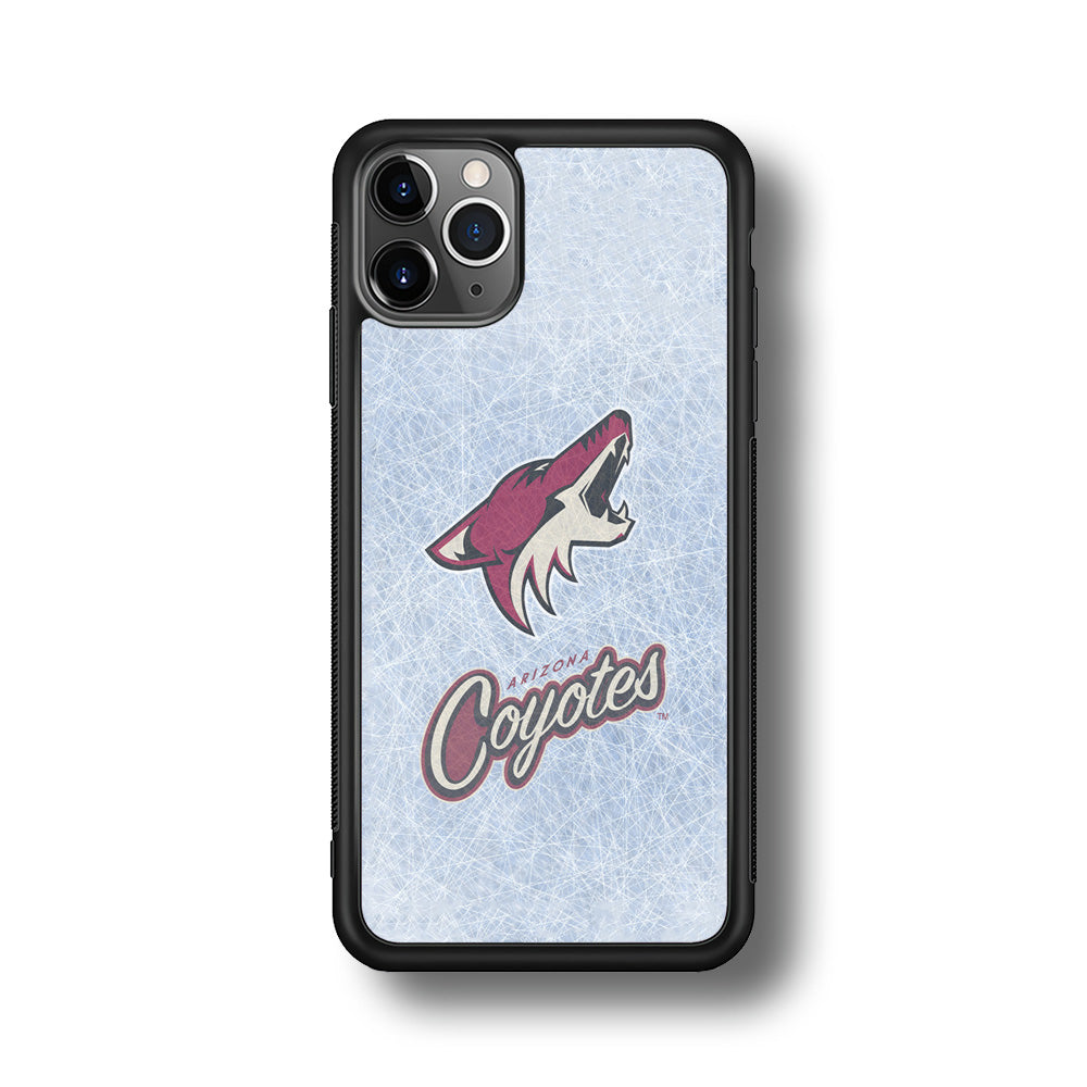 Hockey Arizona Coyotes NHL 002 iPhone 11 Pro Max Case-Phone Case-Rubber Black (2D Case)-Altracase