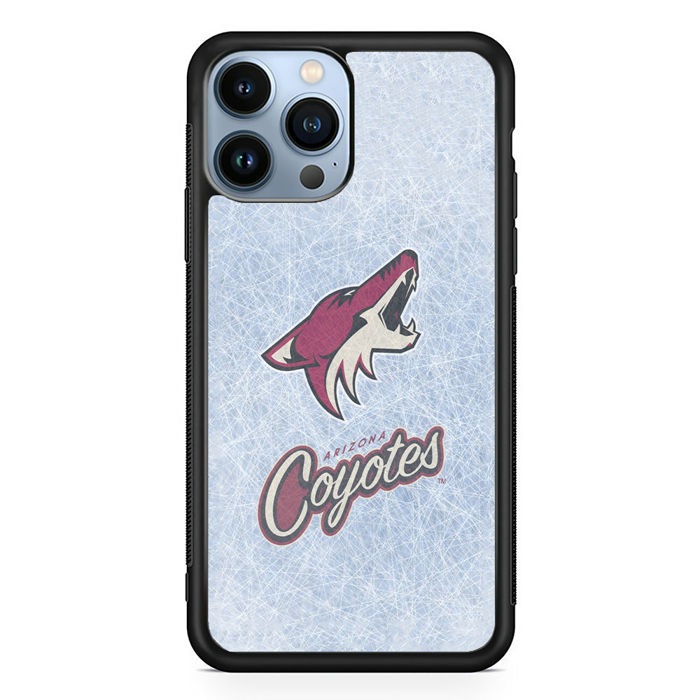 Hockey Arizona Coyotes NHL 002 iPhone 15 Pro Case-Phone Case-Rubber Black (2D Case)-Altracase