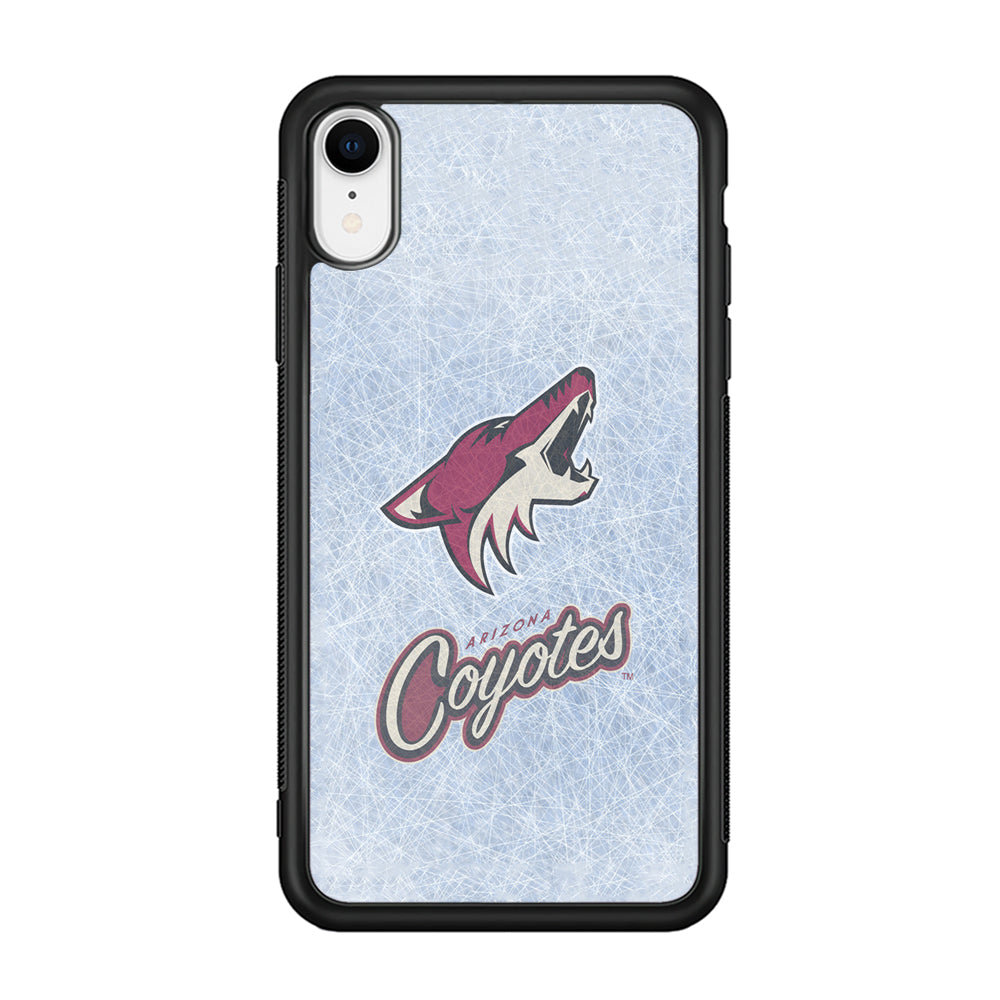 Hockey Arizona Coyotes NHL 002 iPhone XR Case-Phone Case-Rubber Black (2D Case)-Altracase