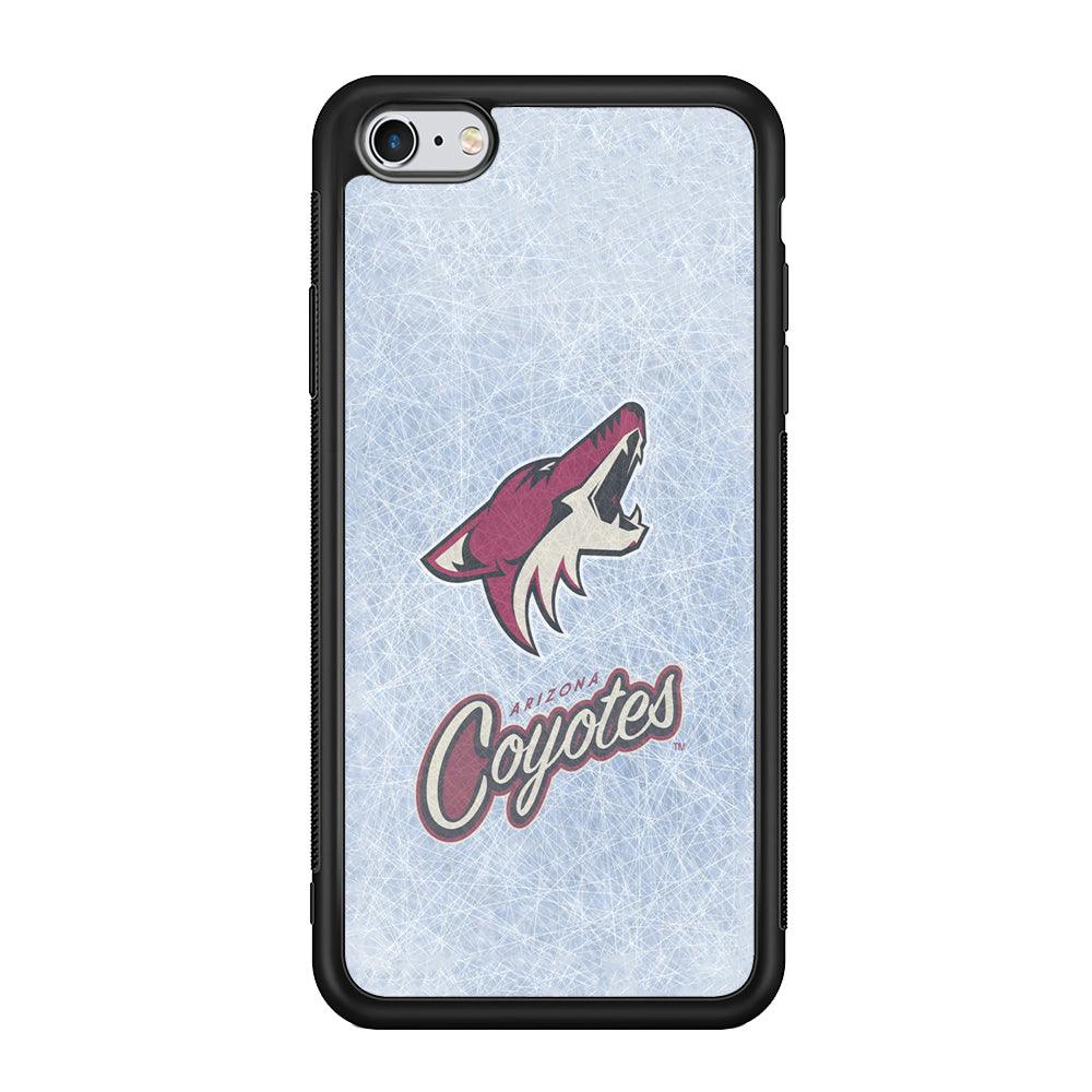 Hockey Arizona Coyotes NHL 002 iPhone 6 | 6s Case-Phone Case-Rubber Black (2D Case)-Altracase
