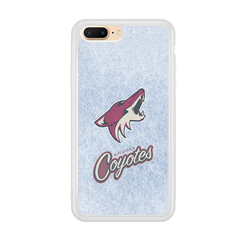 Hockey Arizona Coyotes NHL 002 iPhone 7 Plus Case-Phone Case-Rubber White (2D Case)-Altracase