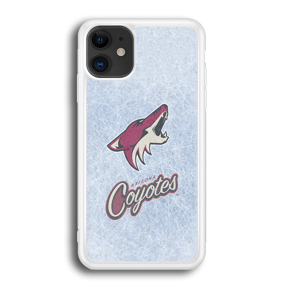 Hockey Arizona Coyotes NHL 002 iPhone 12 Mini Case-Phone Case-Rubber White (2D Case)-Altracase