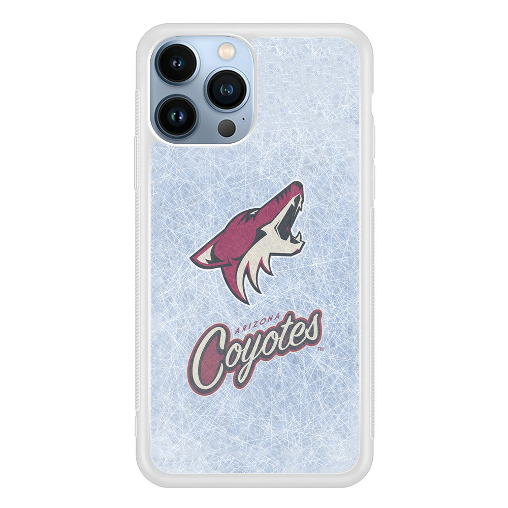 Hockey Arizona Coyotes NHL 002 iPhone 15 Pro Case-Phone Case-Rubber White (2D Case)-Altracase