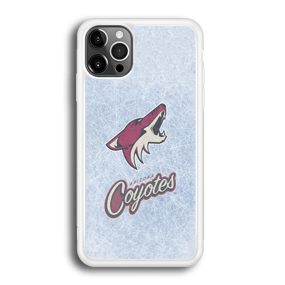Hockey Arizona Coyotes NHL 002 iPhone 12 Pro Max Case-Phone Case-Rubber White (2D Case)-Altracase