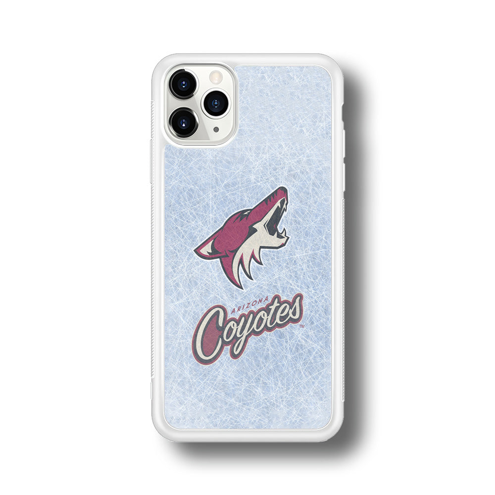 Hockey Arizona Coyotes NHL 002 iPhone 11 Pro Max Case-Phone Case-Rubber White (2D Case)-Altracase