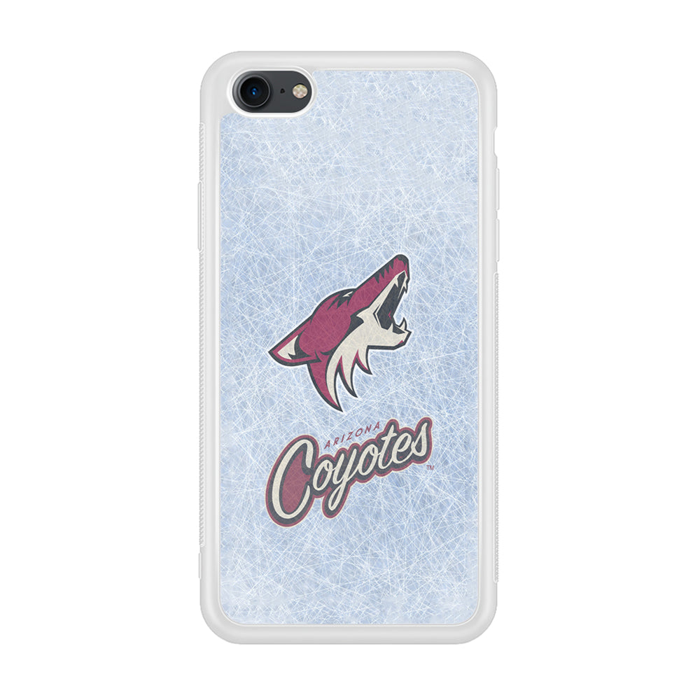 Hockey Arizona Coyotes NHL 002 iPhone 7 Case-Phone Case-Rubber White (2D Case)-Altracase