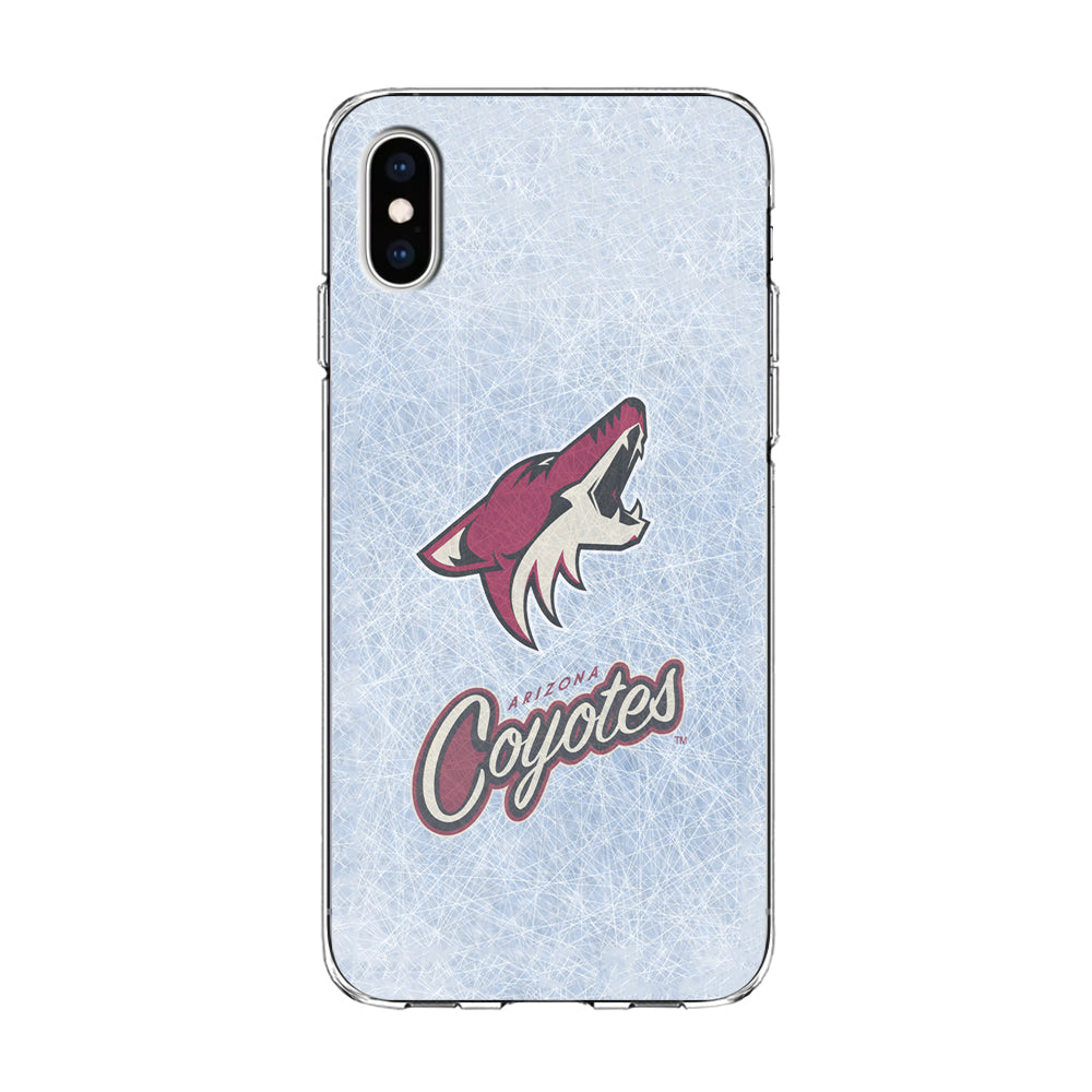 Hockey Arizona Coyotes NHL 002 iPhone Xs Case-Phone Case-Clear Soft Case-Altracase