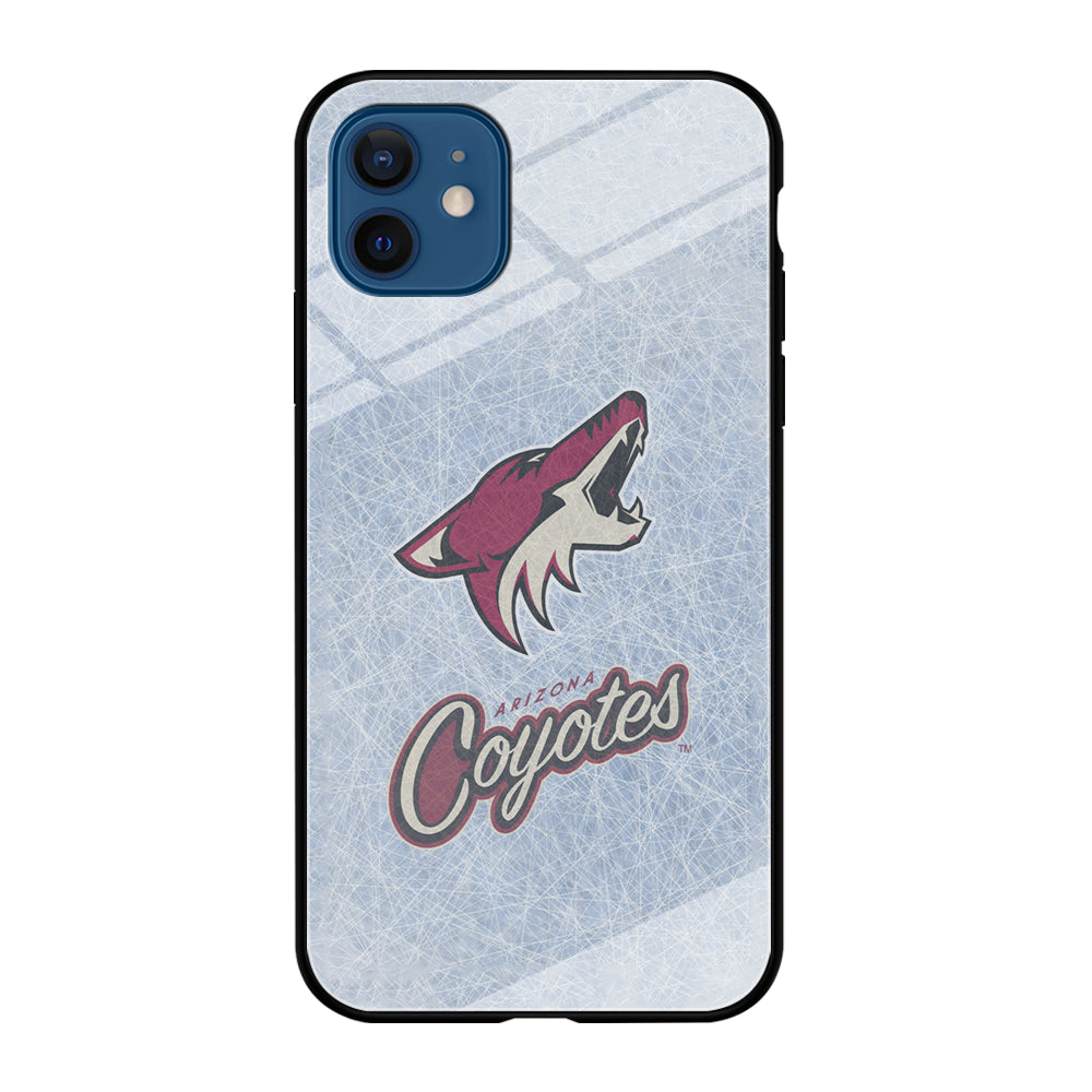 Hockey Arizona Coyotes NHL 002 iPhone 12 Case-Phone Case-Tempered Glass Case-Altracase
