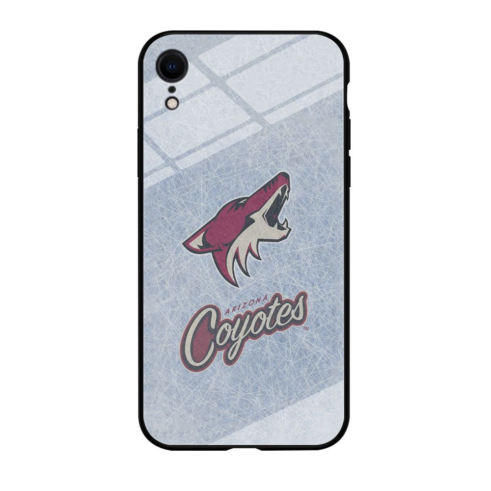 Hockey Arizona Coyotes NHL 002 iPhone XR Case-Phone Case-Tempered Glass Case-Altracase