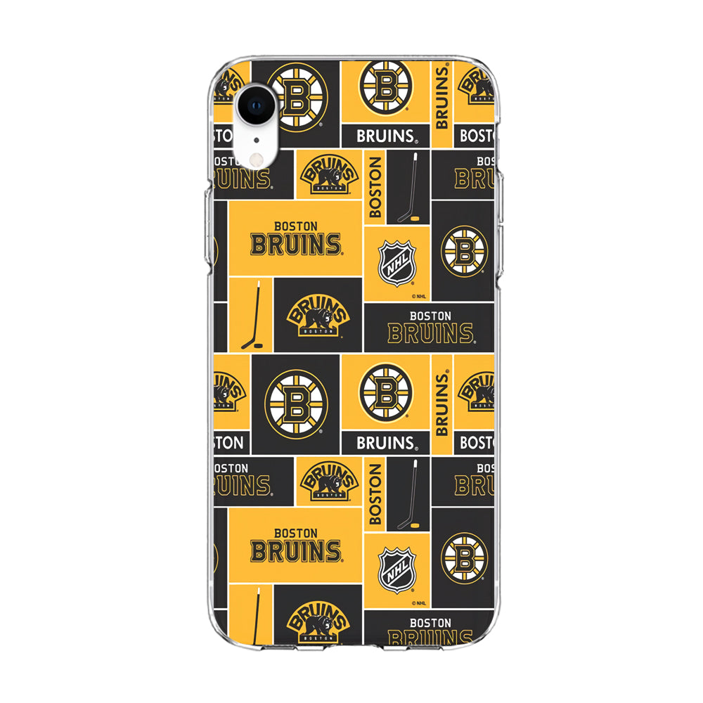 Hockey Boston Bruins NHL 001 iPhone XR Case-Phone Case-Clear Soft Case-Altracase