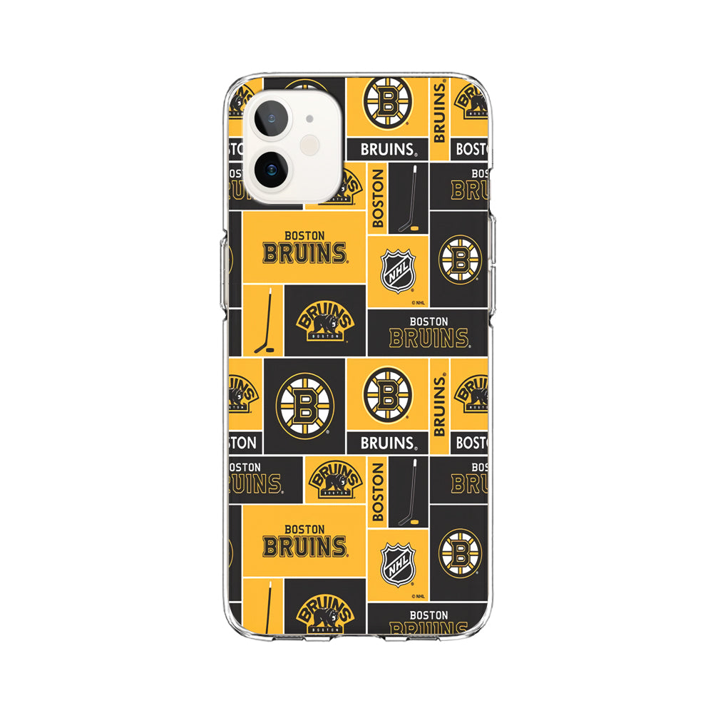Hockey Boston Bruins NHL 001 iPhone 12 Case-Phone Case-Clear Soft Case-Altracase