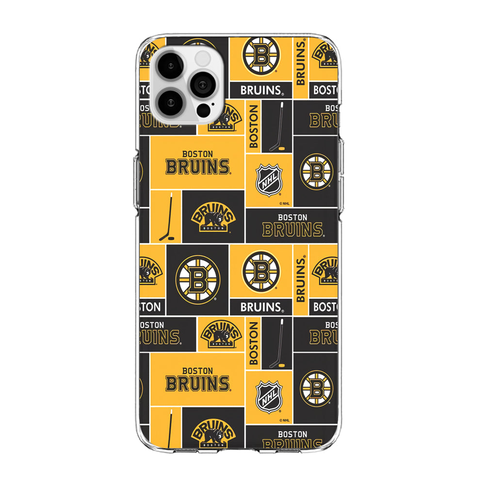 Hockey Boston Bruins NHL 001 iPhone 15 Pro Case-Phone Case-Clear Soft Case-Altracase
