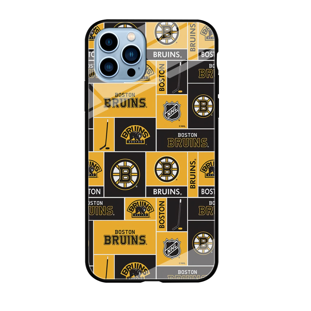 Hockey Boston Bruins NHL 001 iPhone 12 Pro Max Case-Phone Case-Tempered Glass Case-Altracase