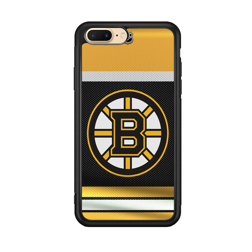 Hockey Boston Bruins NHL 002 iPhone 7 Plus Case-Phone Case-Rubber Black (2D Case)-Altracase