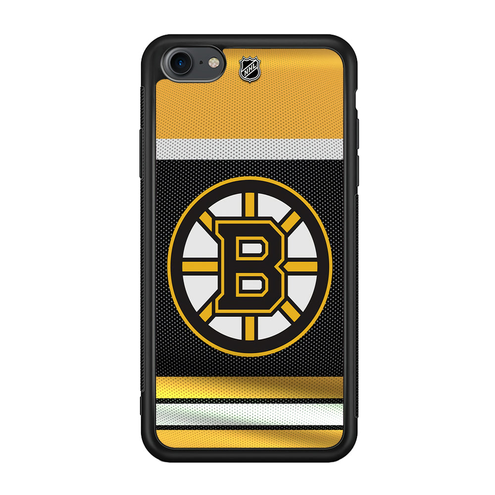 Hockey Boston Bruins NHL 002 iPhone 7 Case-Phone Case-Rubber Black (2D Case)-Altracase