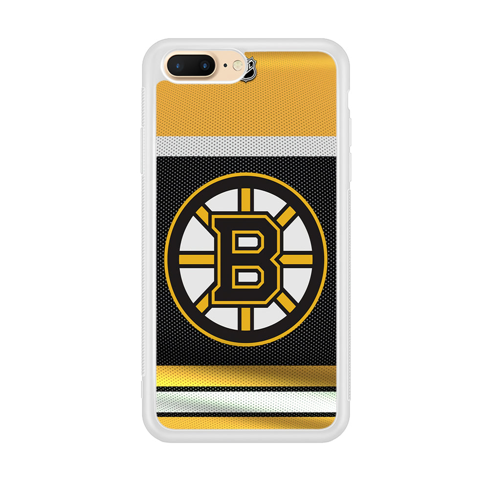 Hockey Boston Bruins NHL 002 iPhone 8 Plus Case-Phone Case-Rubber White (2D Case)-Altracase